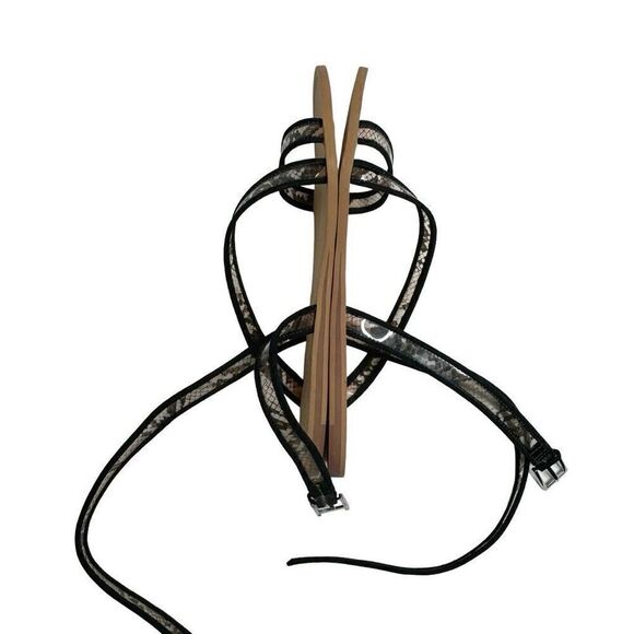 Sanctuary NWOT black snake print Nellie strappy sandals size 9 - Picture 10 of 13